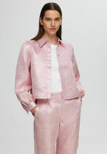 Атласная блузка