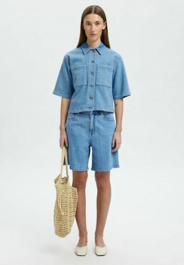 Джинсовая блузка