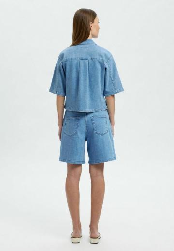 Джинсовая блузка