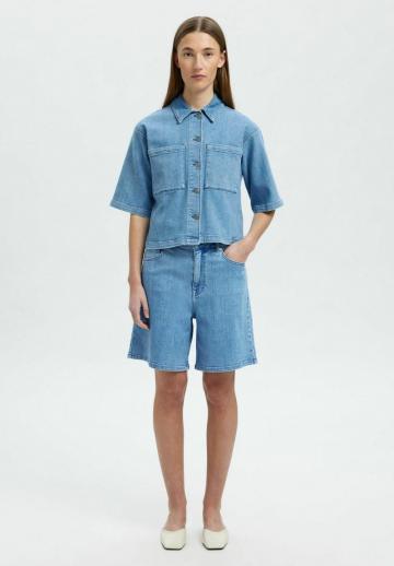 Джинсовая блузка