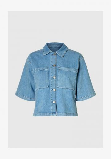 Джинсовая блузка