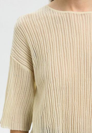 Пуловер с рукавом три четверти