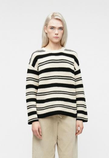 Пуловер в полоску