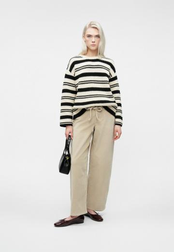 Пуловер в полоску