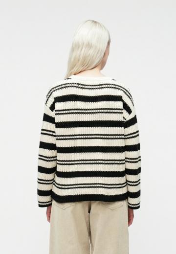 Пуловер в полоску