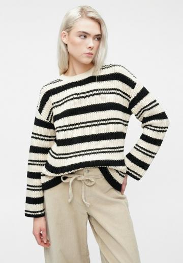 Пуловер в полоску