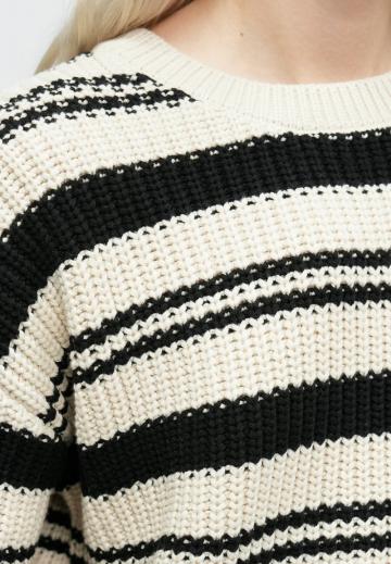 Пуловер в полоску