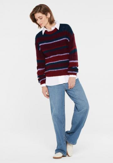 Пуловер в полоску