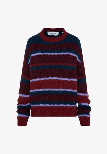 Пуловер в полоску