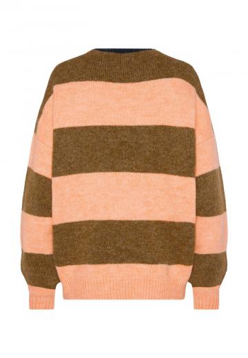 Пуловер в полоску