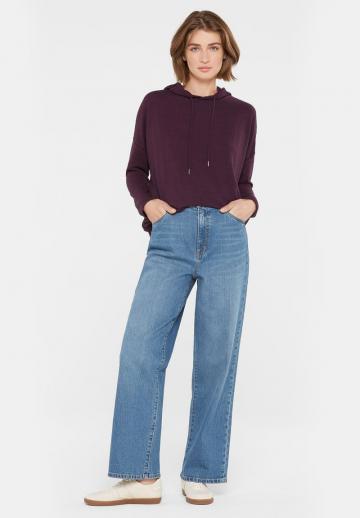 Пуловер с капюшоном