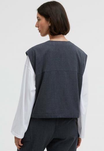 Джинсовая жилетка