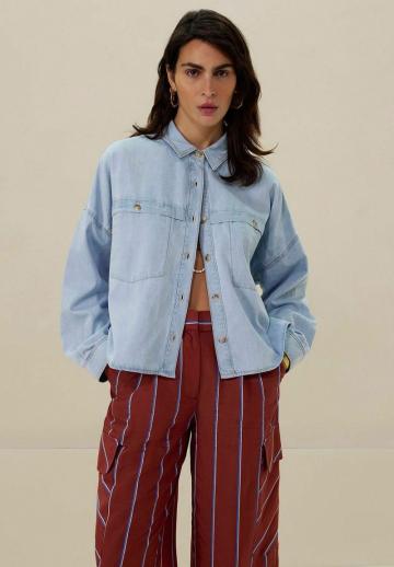 Джинсовая блузка