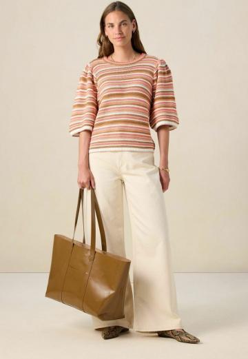 Пуловер с рукавом три четверти