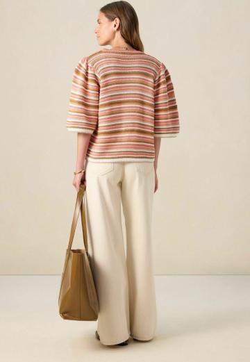 Пуловер с рукавом три четверти