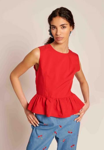 Блузка без рукавов