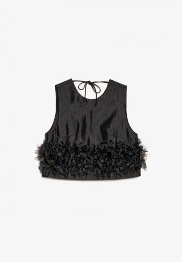 Блузка без рукавов