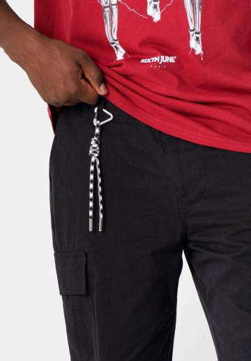 Брюки с накладными карманами