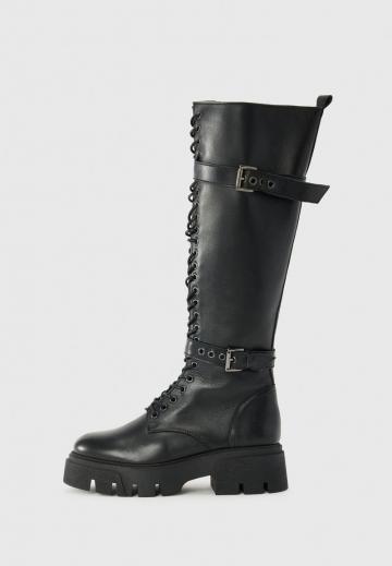 Сапоги на шнуровке