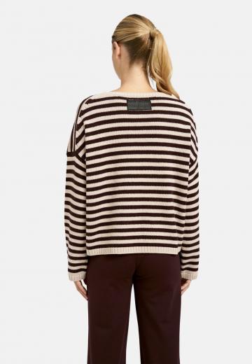Пуловер в полоску
