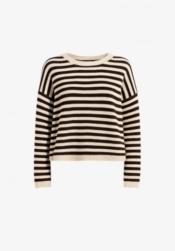 Пуловер в полоску