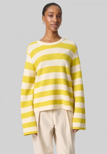 Пуловер в полоску