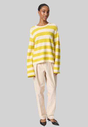 Пуловер в полоску