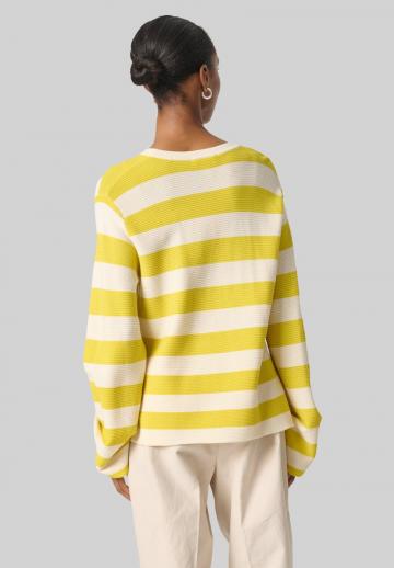 Пуловер в полоску