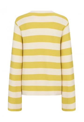 Пуловер в полоску