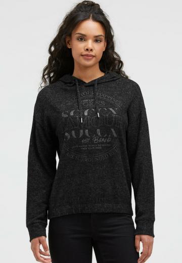 Пуловер с капюшоном