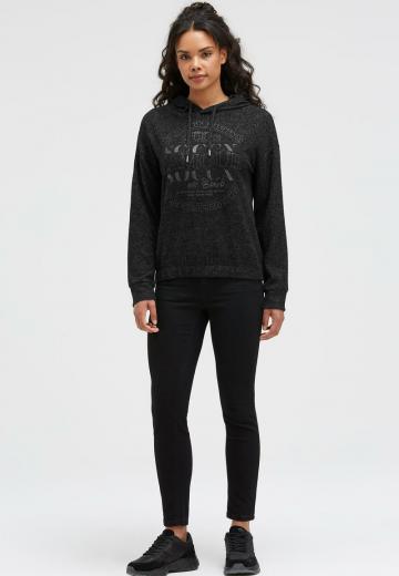 Пуловер с капюшоном