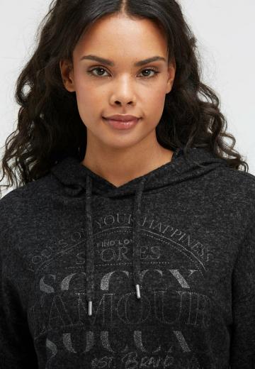 Пуловер с капюшоном