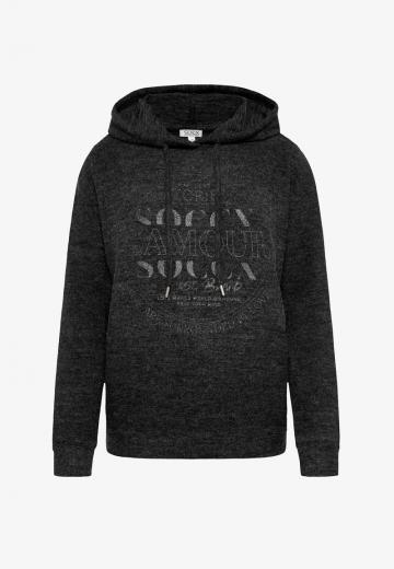 Пуловер с капюшоном