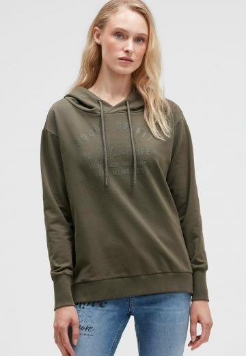 Пуловер с капюшоном