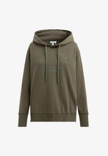 Пуловер с капюшоном