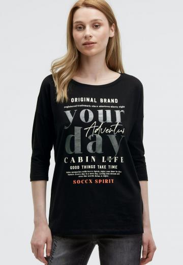 Майка с рукавом три четверти