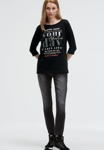 Майка с рукавом три четверти