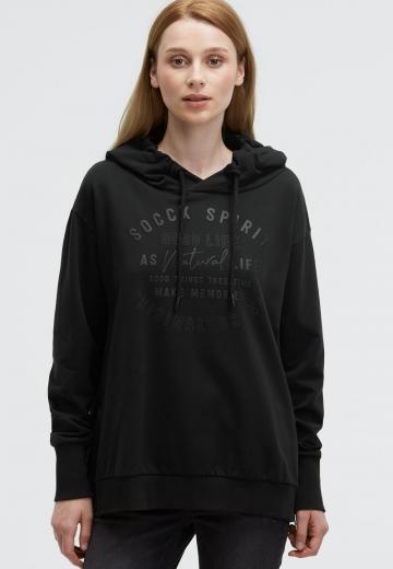 Пуловер с капюшоном