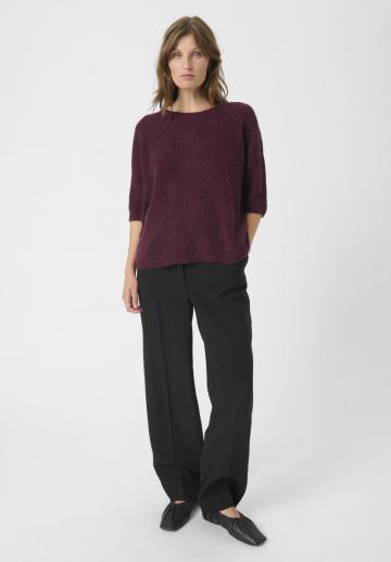 Пуловер с рукавом три четверти