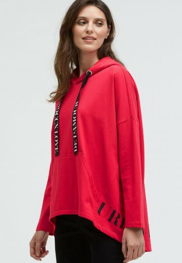 Пуловер с капюшоном