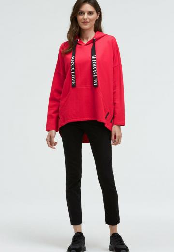 Пуловер с капюшоном