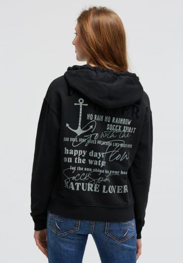 Пуловер с капюшоном