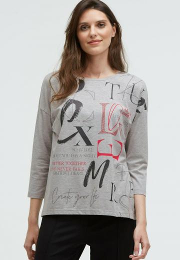 Майка с рукавом три четверти