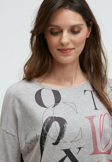 Майка с рукавом три четверти