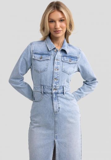 Джинсовое платье