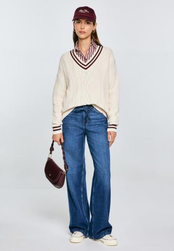 Длинный пуловер