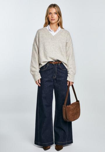 Длинный пуловер