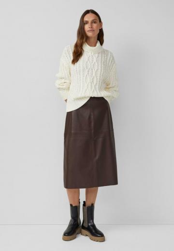 Кожаная юбка