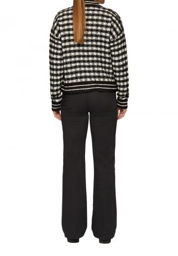 Жаккардовая вязаная кофта