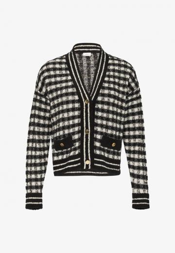 Жаккардовая вязаная кофта